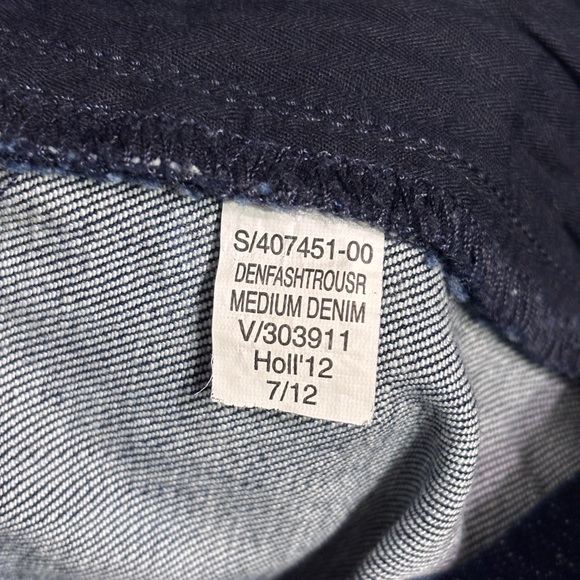 BANANA REPUBLIC Medium Wash Tab Waistband Denim Trousers - Picture 8 of 9